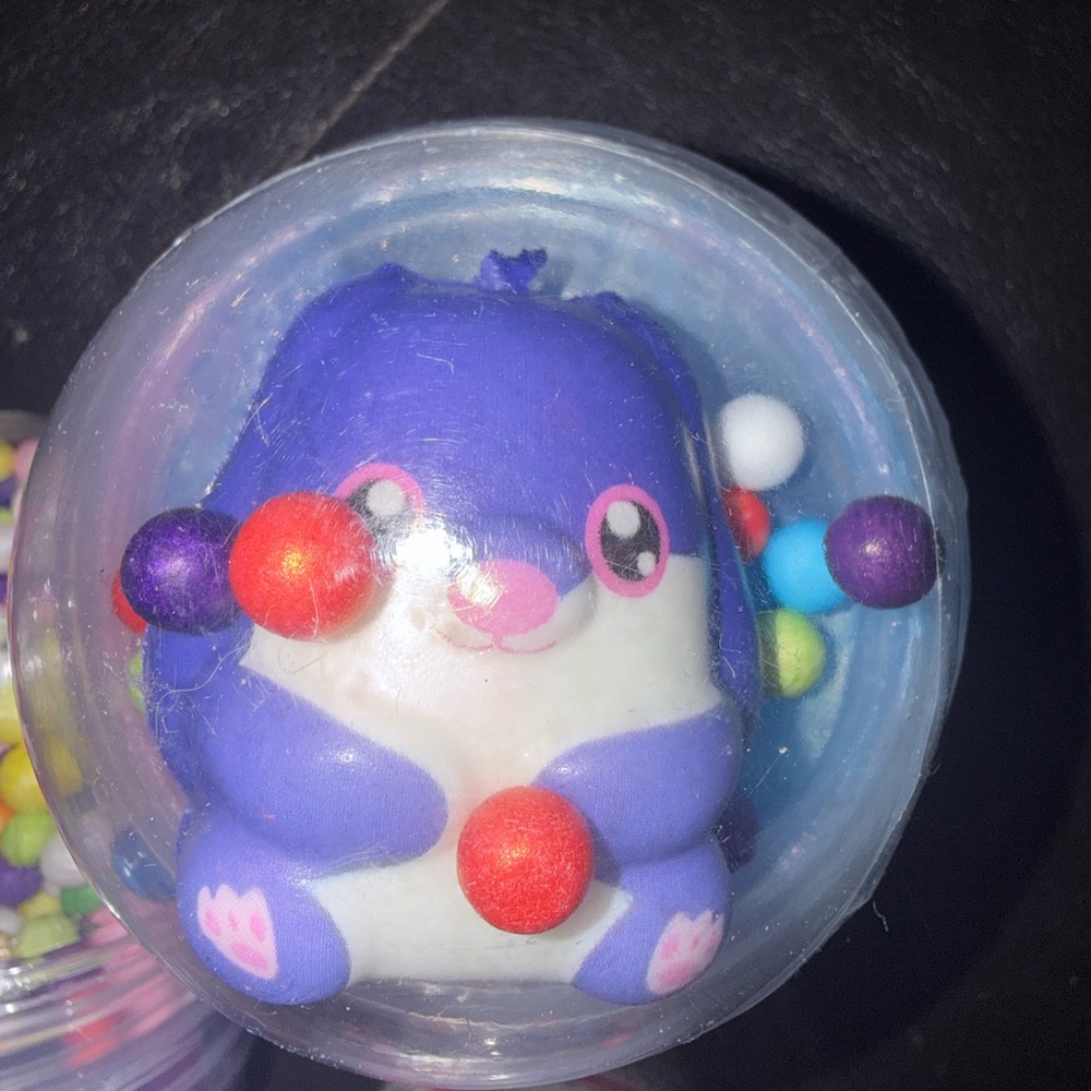 Slime Toy with Colorful Foam Beads - Purple - Picture 4 of 7